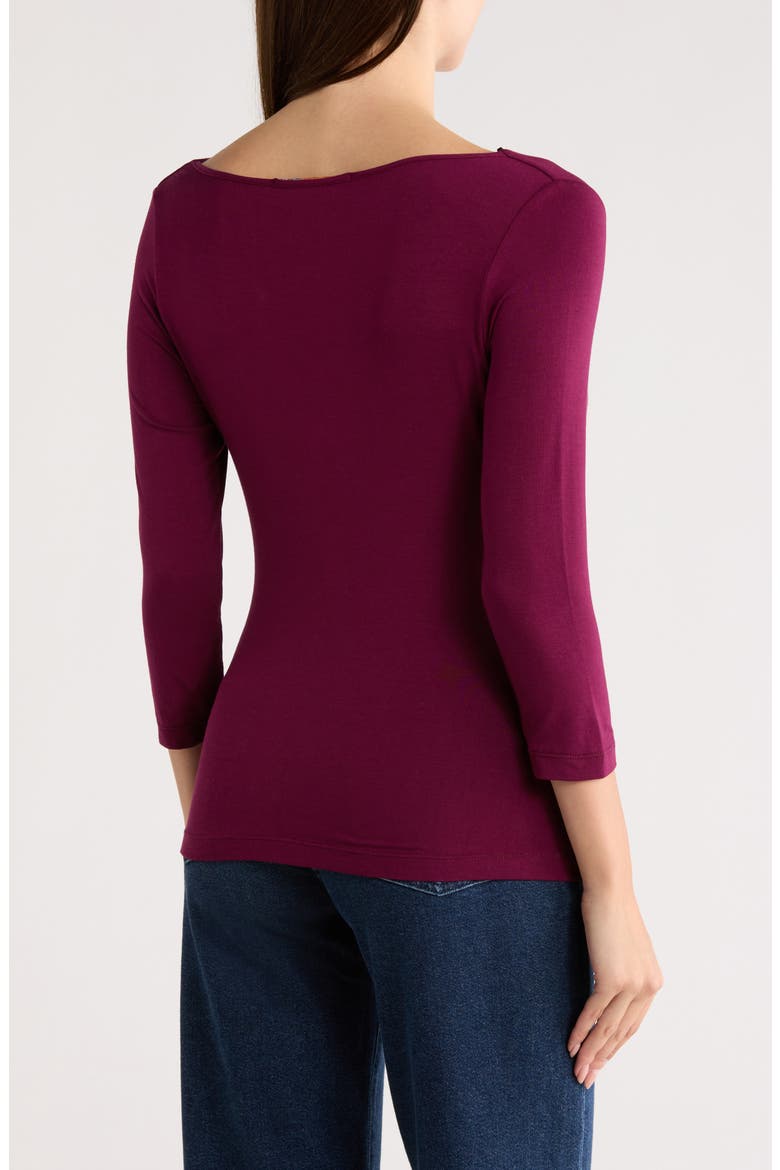 Cowl Neck Ruched Top, Alternate, color, BURGUNDY