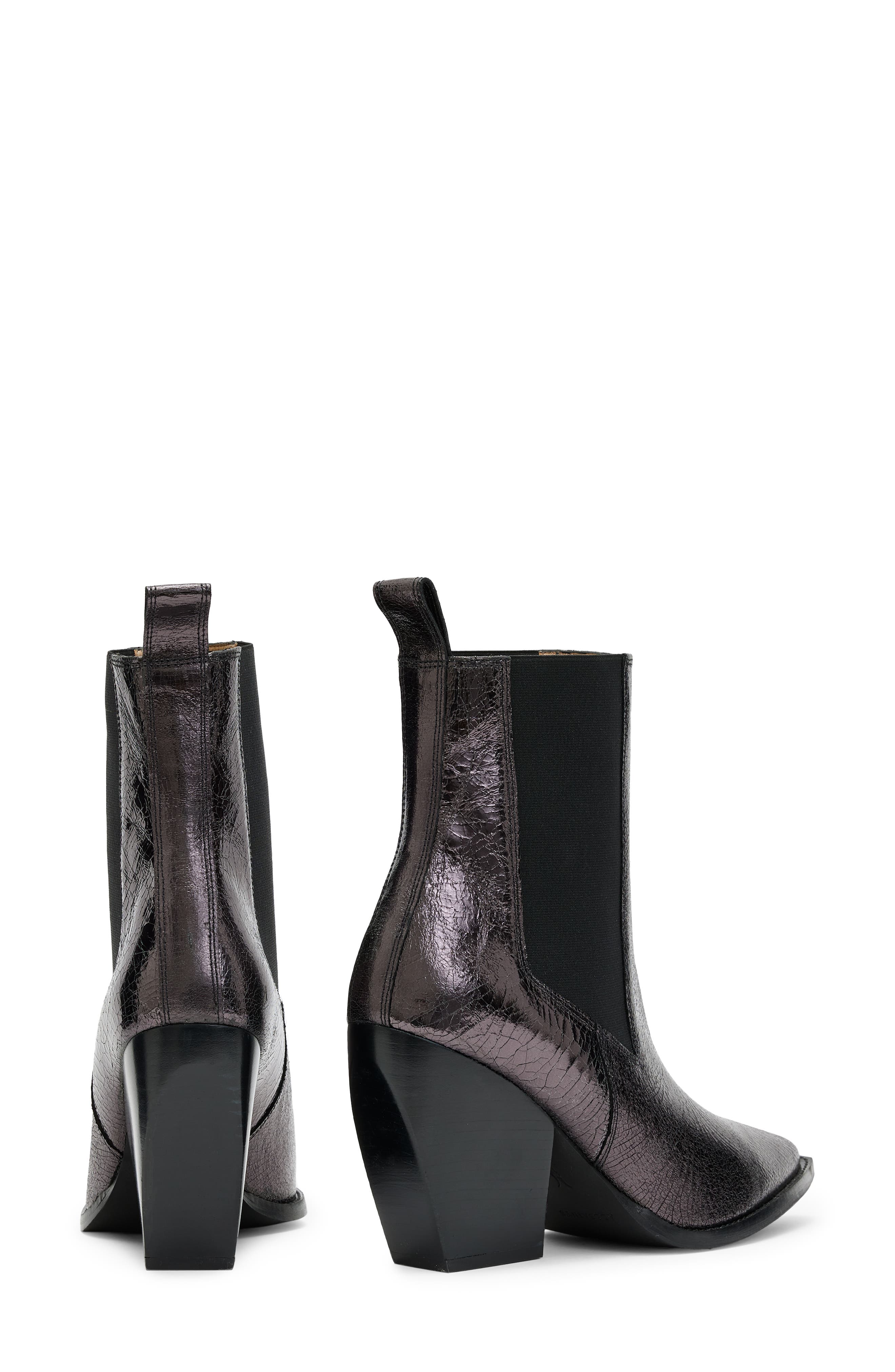 AllSaints Ria Chelsea Boot, Alternate, color, Gunmetal Grey