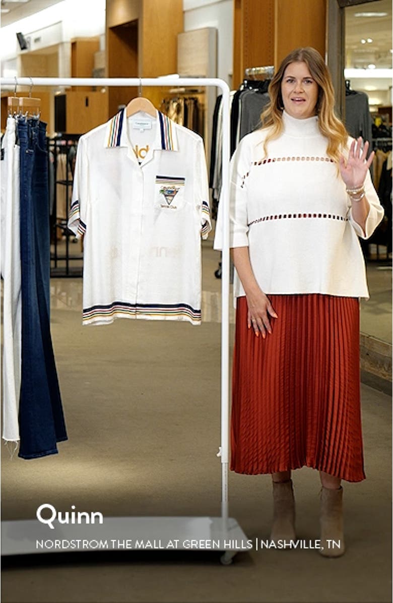 Tennis Club Icon Silk Camp Shirt, sales video thumbnail