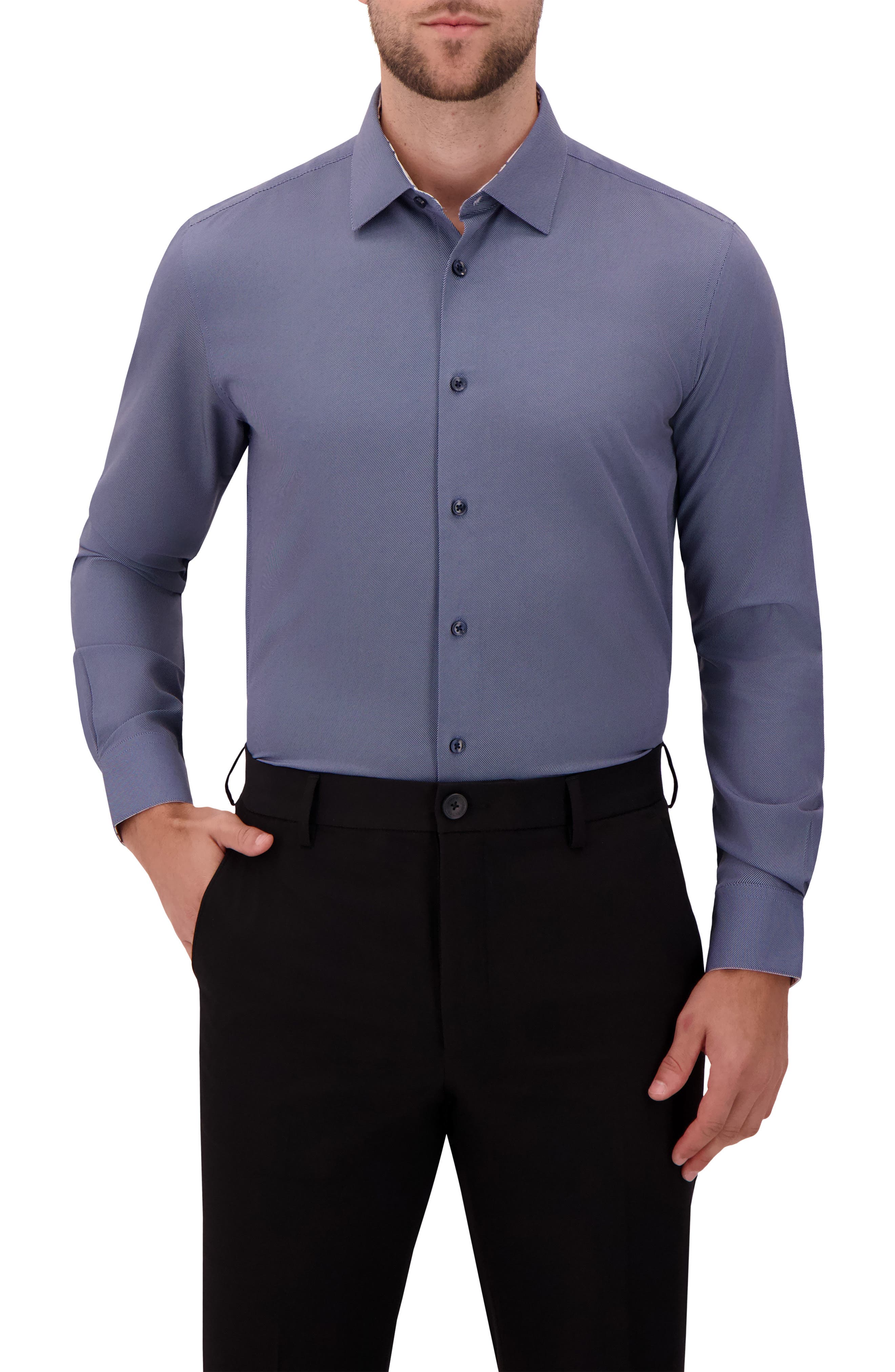 Report Collection Slim Fit 4-Way Stretch Button-Up Shirt