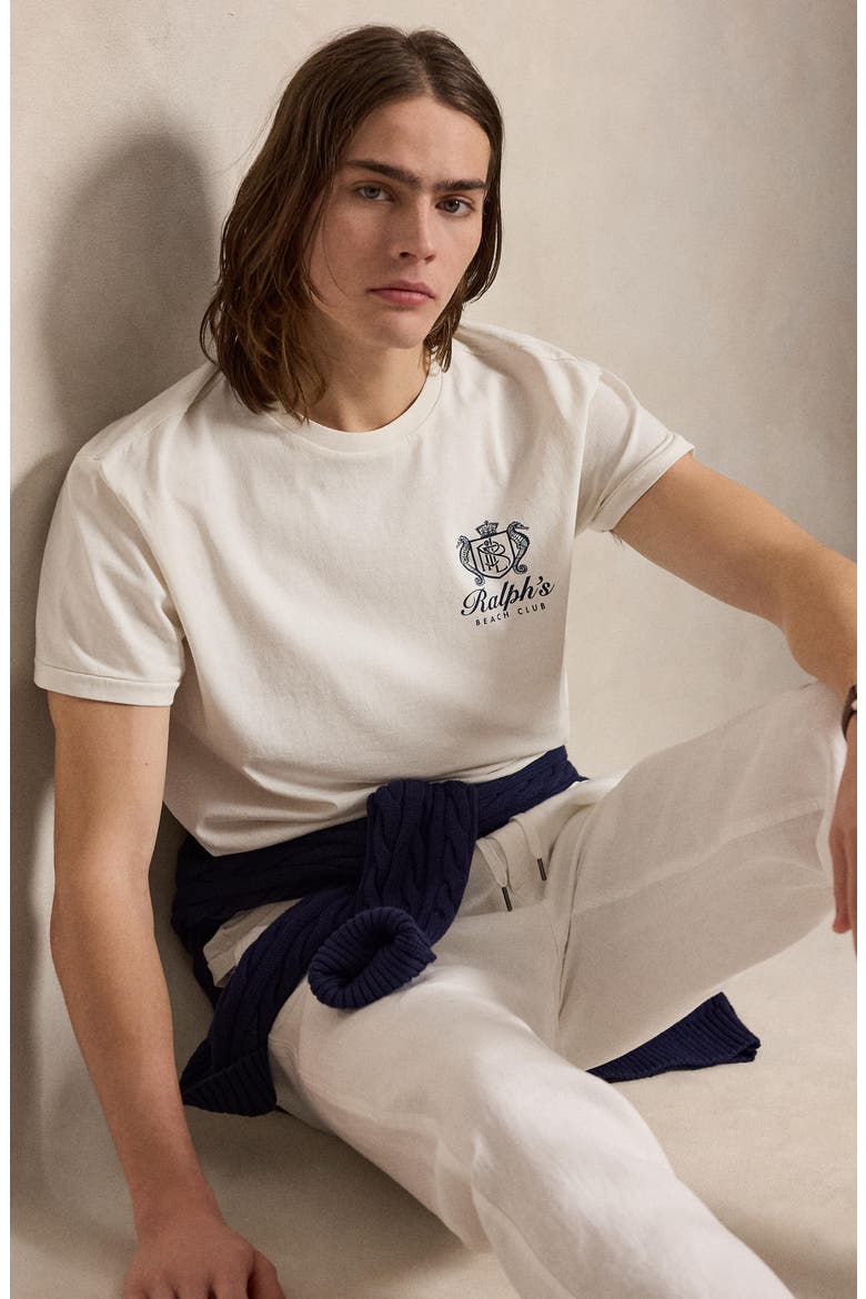 メンズウェア Polo Ralph Lauren Ralph's Beach Club Polo Ralph Lauren Classic Fit Beach Club Cotton Graphic T-Shirt
