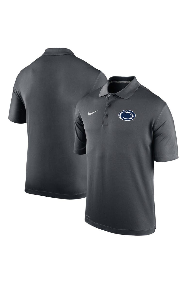 Men's Nike Anthracite Penn State Nittany Lions Big & Tall Primary Logo Varsity Performance Polo, Main, color, Anthracite