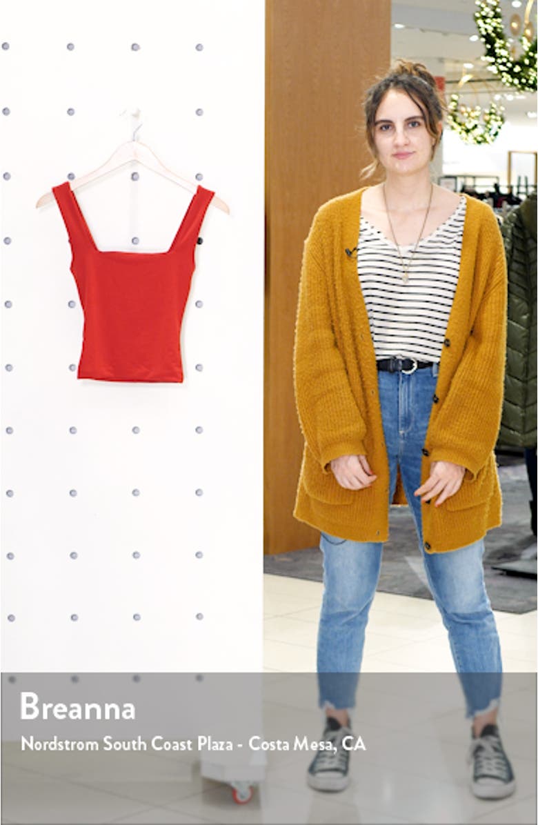 Square Neck Crop Tank, sales video thumbnail