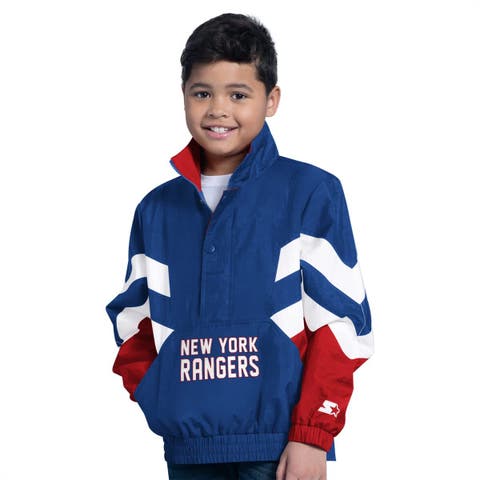 Youth Starter  Royal New York Rangers Prospect Half-Zip Pullover Top