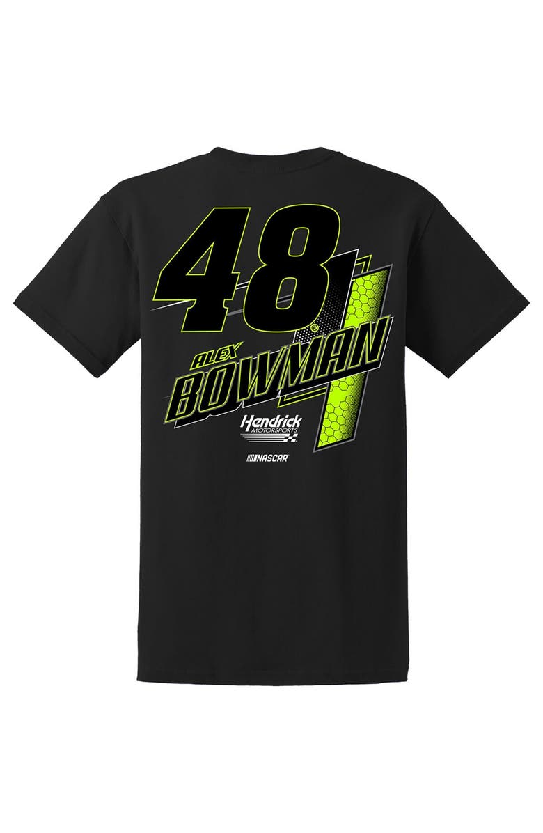 HENDRICK MOTORSPORTS TEAM COLLECTION Men's Hendrick Motorsports Team Collection  Black Alex Bowman Lifestyle T-Shirt, Alternate, color, 