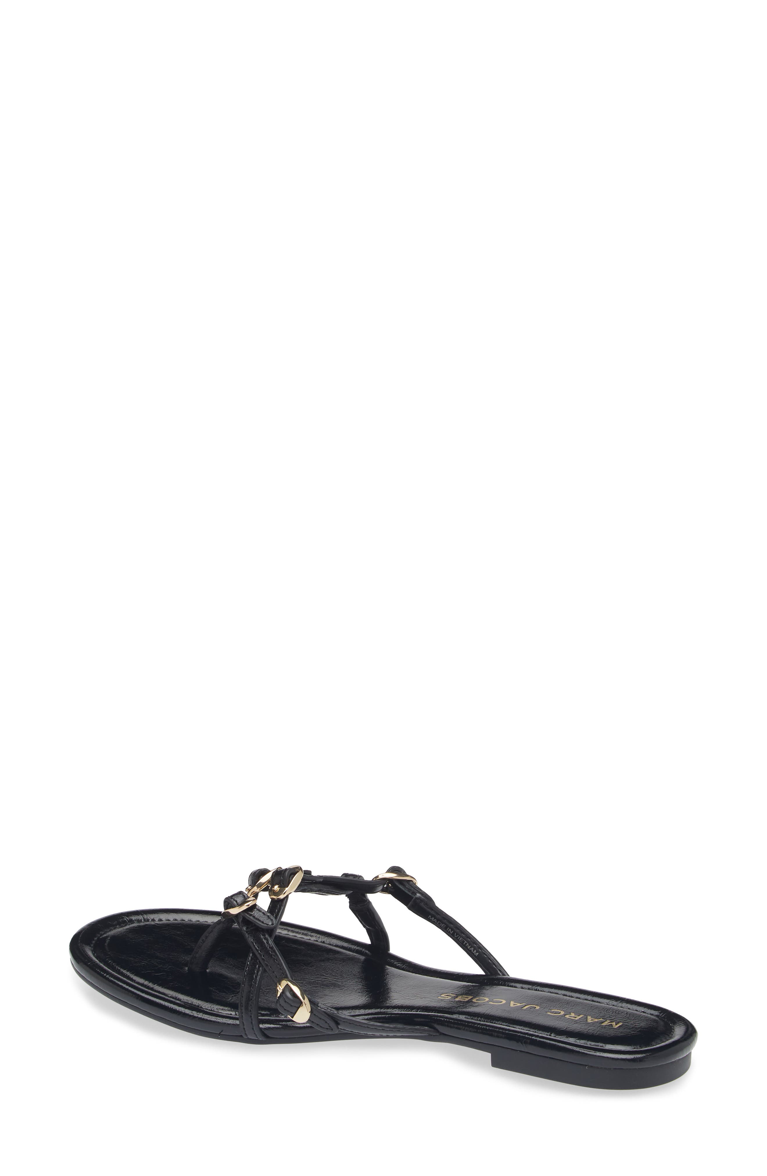 Marc Jacobs The Kiki Flip Flop, Alternate, color, Black