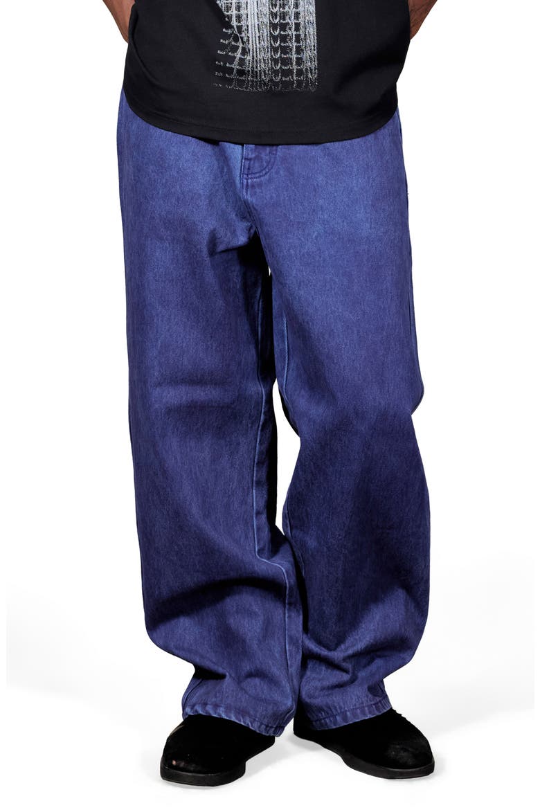 Spray Formula Baggy Jeans, Alternate, color, BLUE