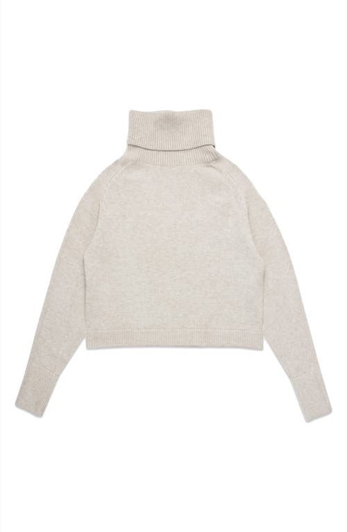 Deluc Pugliese Crop Turtleneck Sweater In White