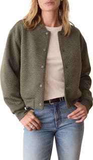 Marine Layer Corbet Quilted Bomber Jacket