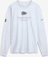 Nike Men's Nike White Kansas City Chiefs Sideline Bold Arch Star Dri-FIT Long Sleeve T-Shirt