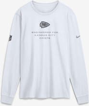 Nike Men's Nike White Kansas City Chiefs Sideline Bold Arch Star Dri-FIT Long Sleeve T-Shirt