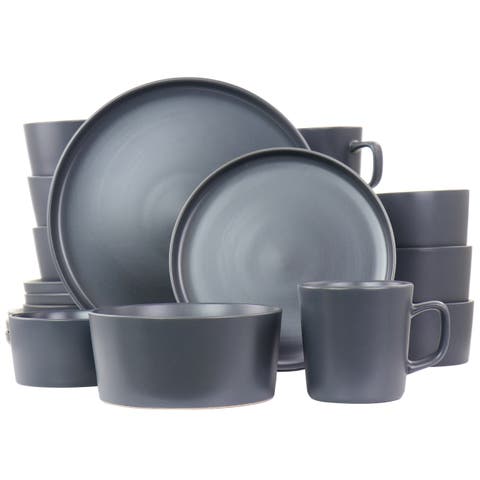 Luxmatte Dark Grey 20 Piece Dinnerware Set