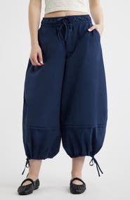 Damson Madder Frida Cotton Blend Crop Balloon Pants