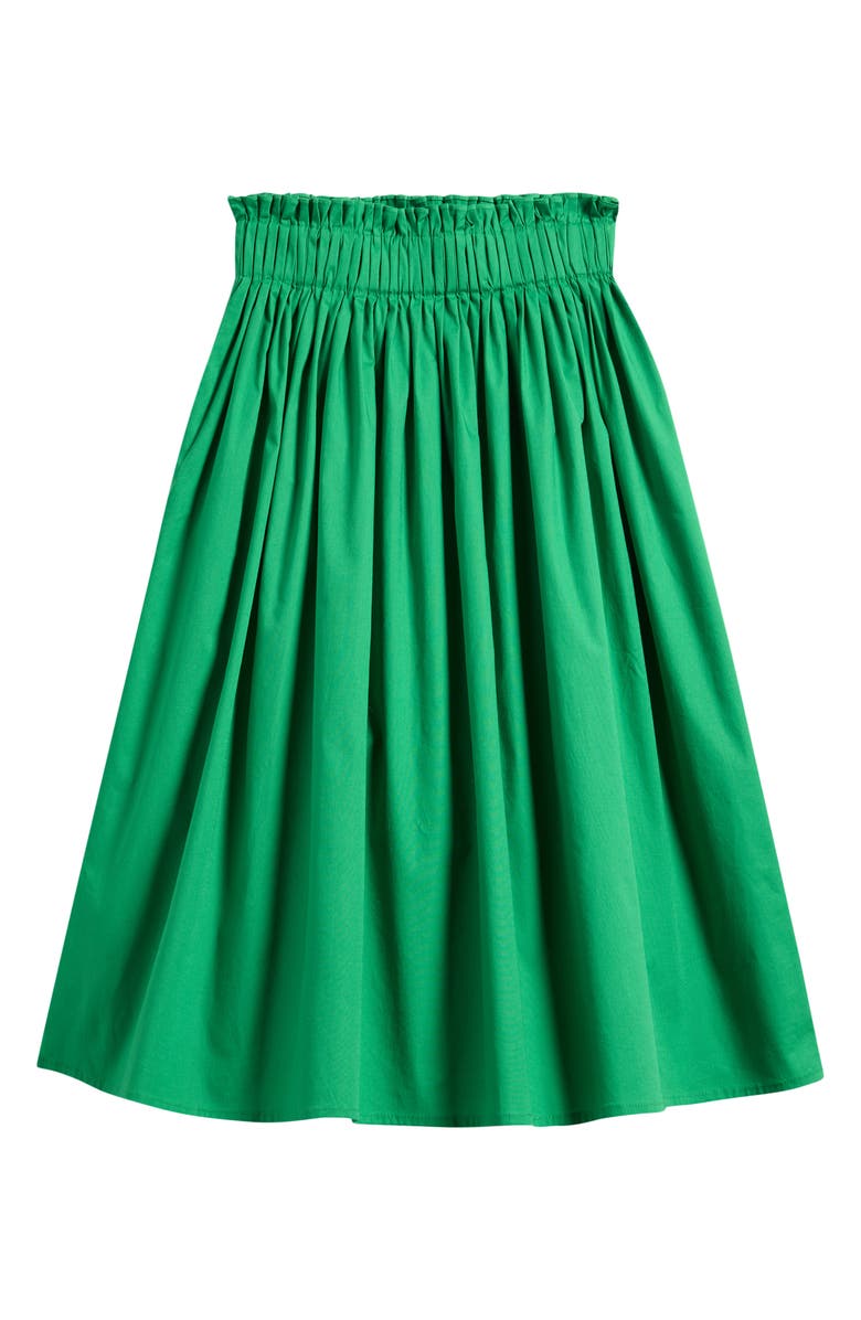 TENLY Kids' Pintuck Stretch Cotton Poplin Skirt, Main, color, Seaweed