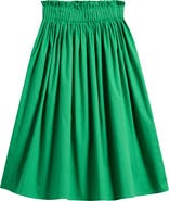 TENLY Kids' Pintuck Stretch Cotton Poplin Skirt