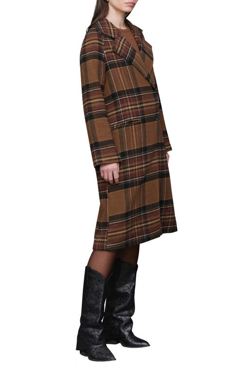 Avec Les Filles Walker Raglan Coat In Brown