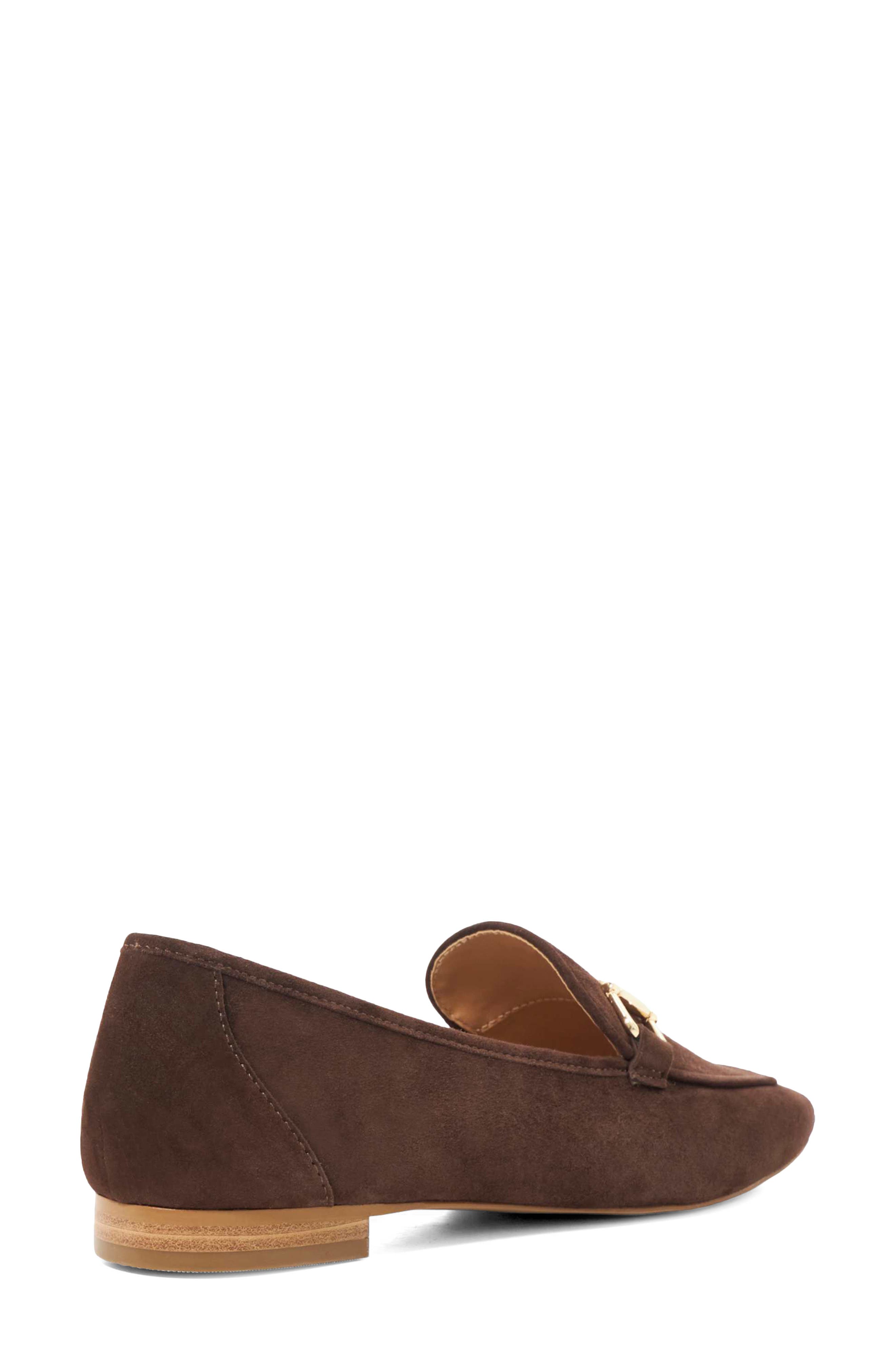 Dune London Grained Bit Loafer, Alternate, color, Brown