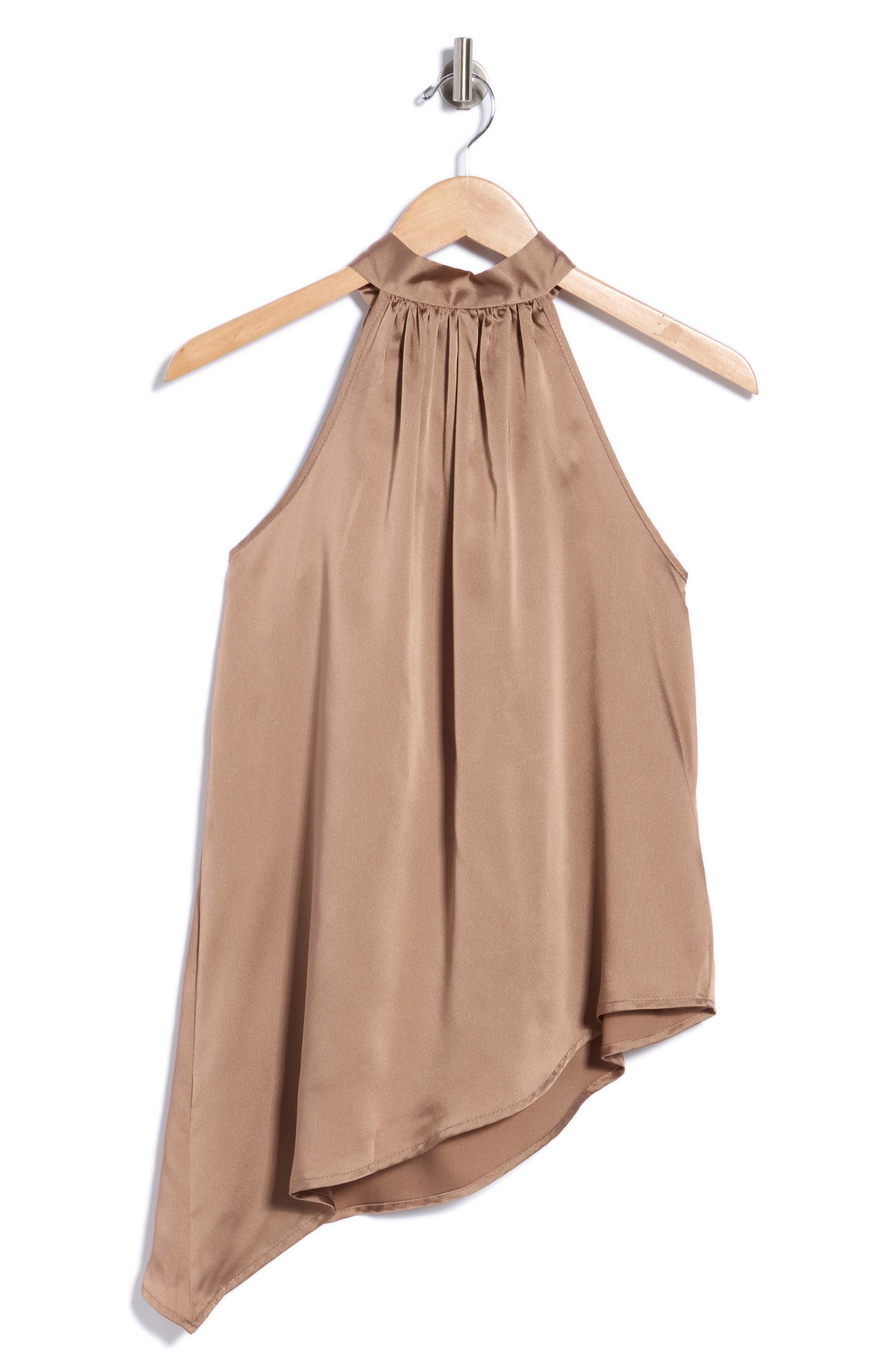 Halter Neck Asymmetrical Top