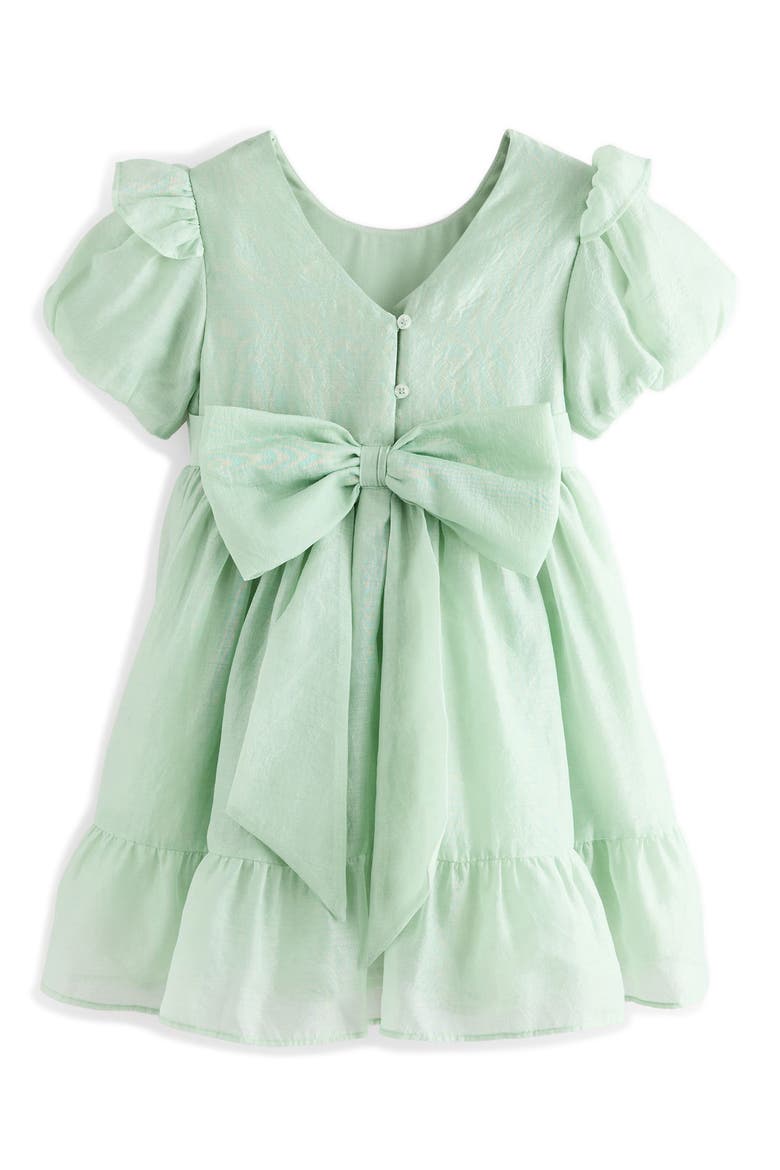 Kids' Bow Back Party Dress, Alternate, color, GREEN