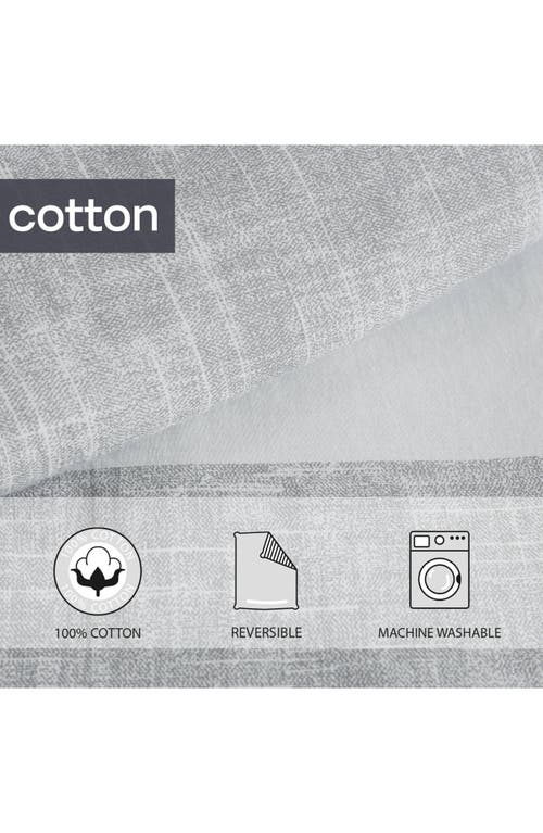 Poppy & Fritz Poppy And Fritz Connery Stripe Cotton Weave Twin Duvet Cover & Shams Set In Gray