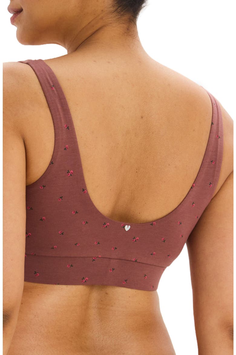 The Dream Feed Nursing And Sleep Bra, Alternate, color, Maroon Love Note Floral