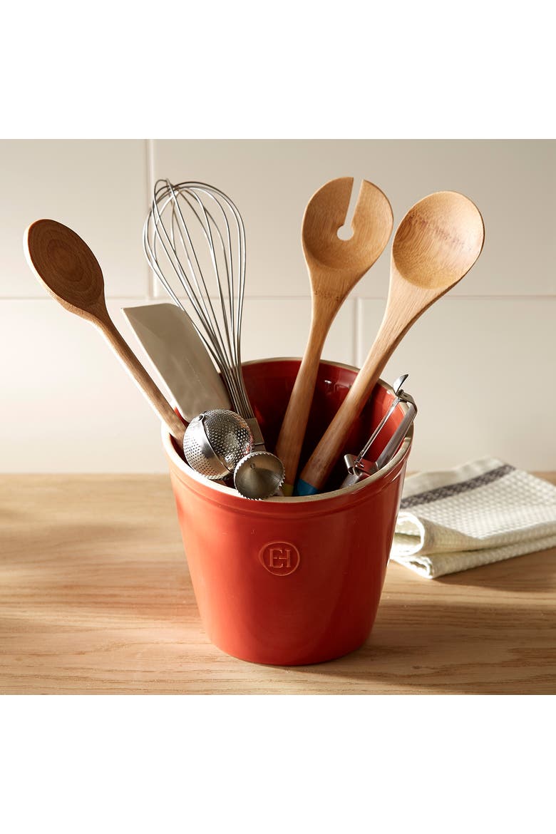 Utensil Pot, Alternate, color, Burgundy