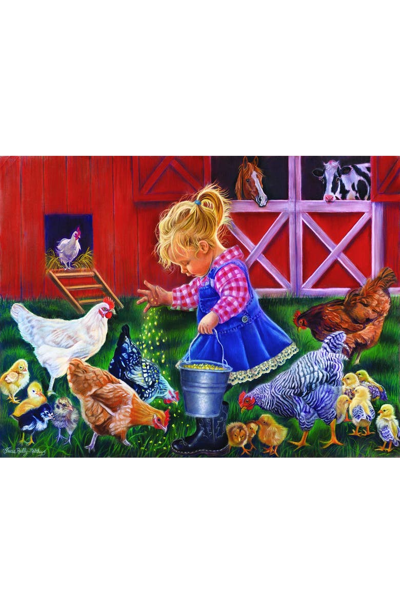 Sunsout Little Farm Girl 500 piece Jigsaw Puzzle for Adults, Alternate, color, Multicolor