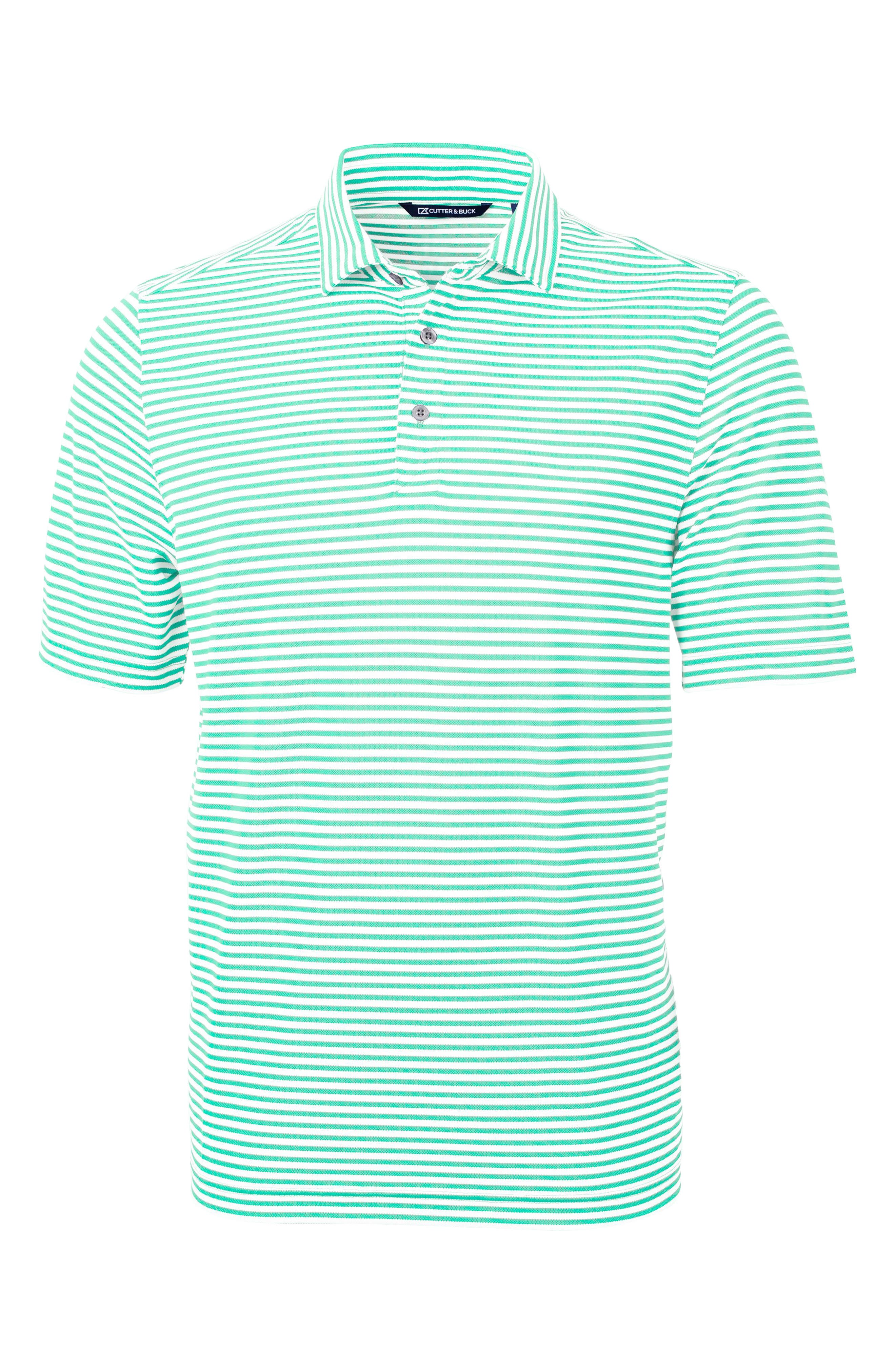 Virtue Pique Stripe Recycled Blend Polo