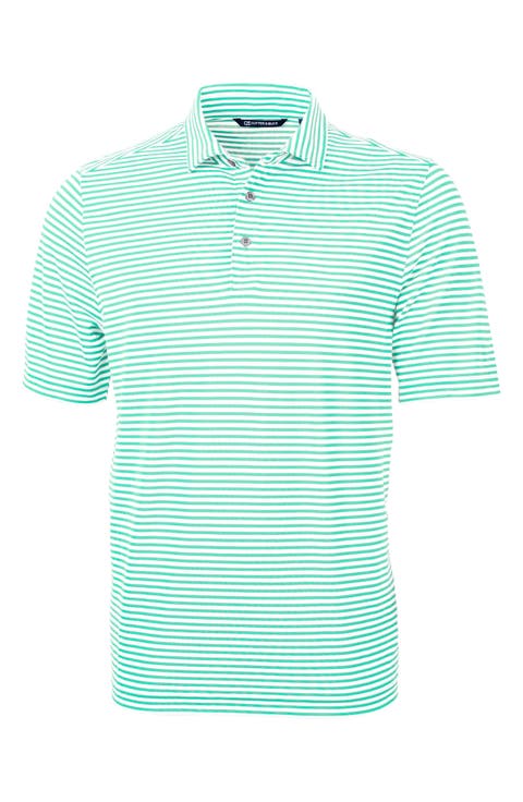 Virtue Piqué Stripe Recycled Blend Polo