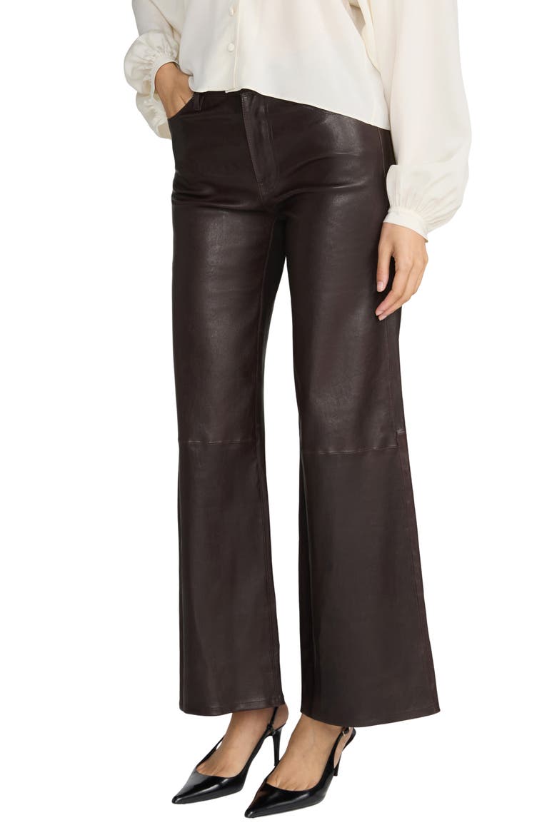 The Swing Leather Pants, Alternate, color, TRUFFLE