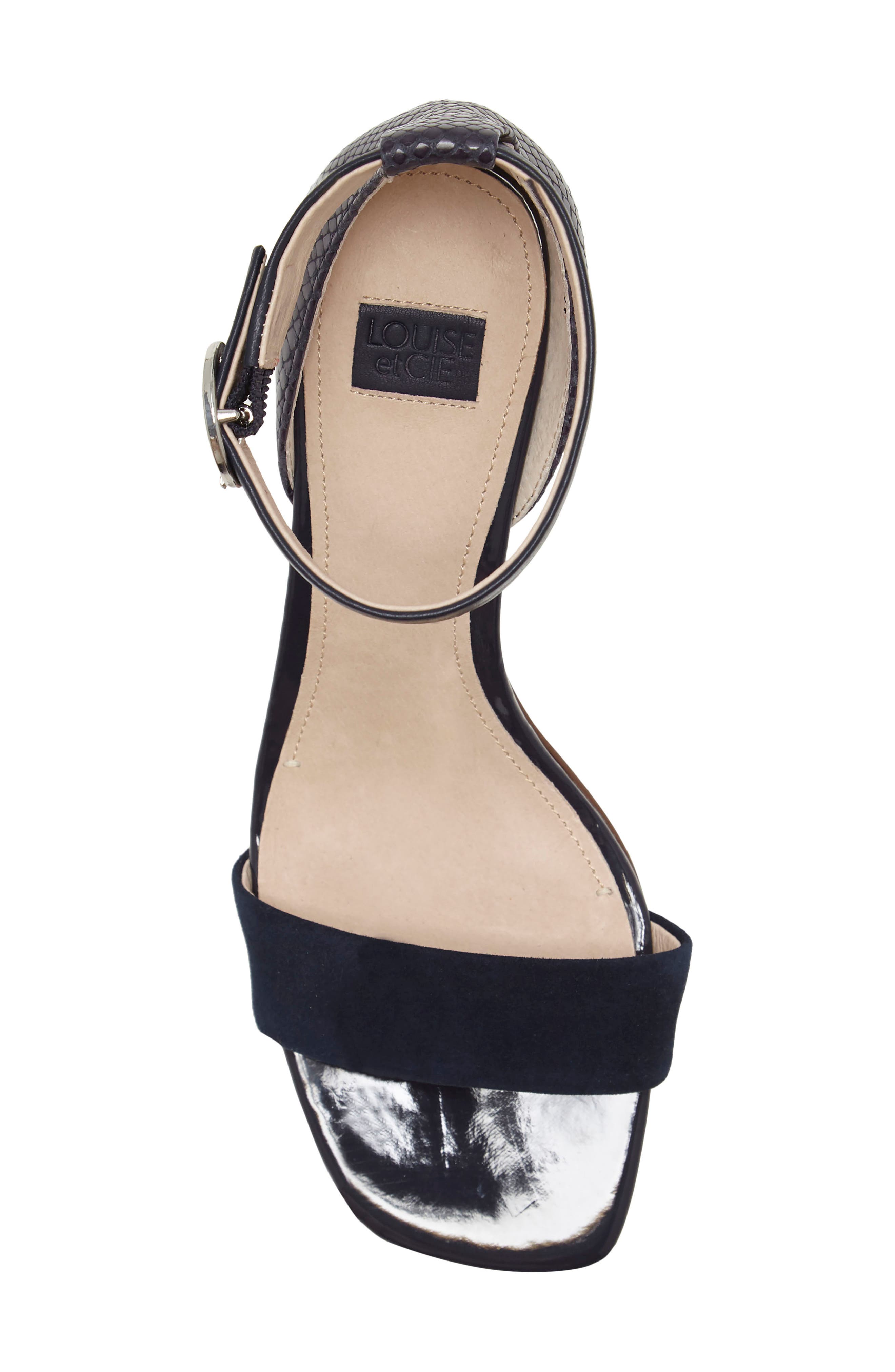 Gabrie Ankle Strap Sandal, Alternate, color, BLUE MOON SUEDE