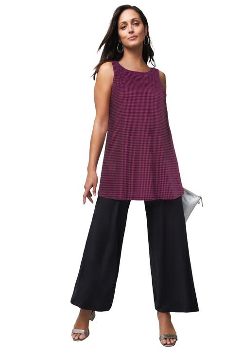 Jessica London Stretch Knit Tunic Tank