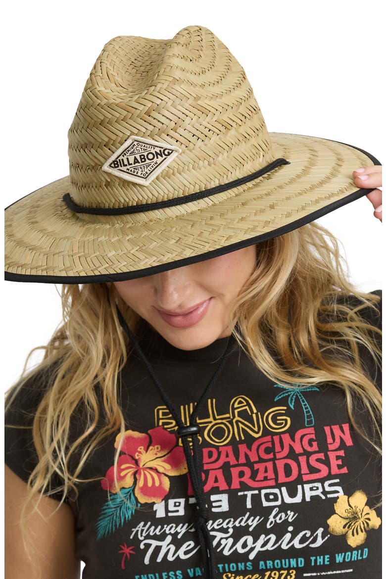 Tipton Woven Straw Sun Hat, Alternate, color, BLACK PEBBLE