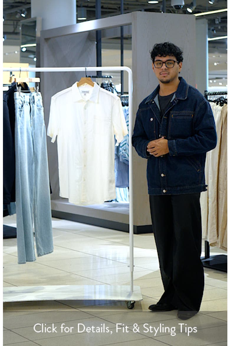 Short Sleeve Cotton Button-Up Shirt video