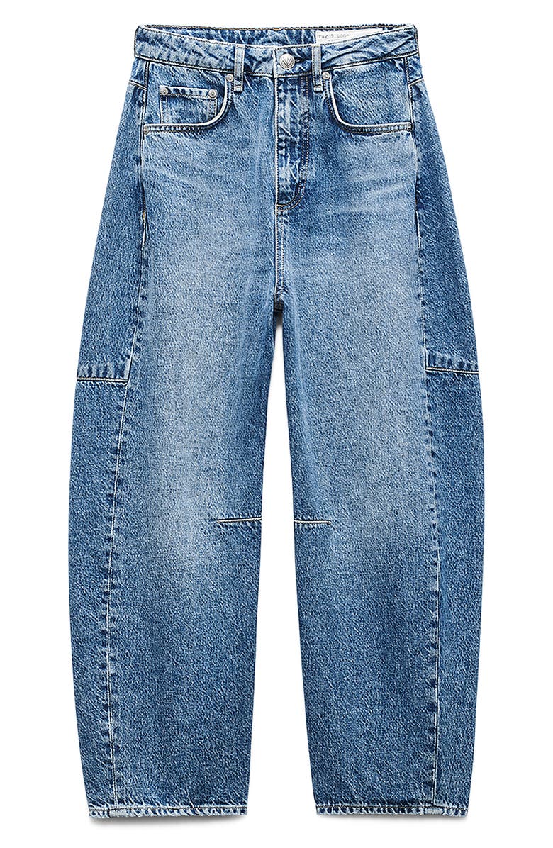 rag & bone Charlie High Waist Crop Barrel Jeans, Alternate, color,