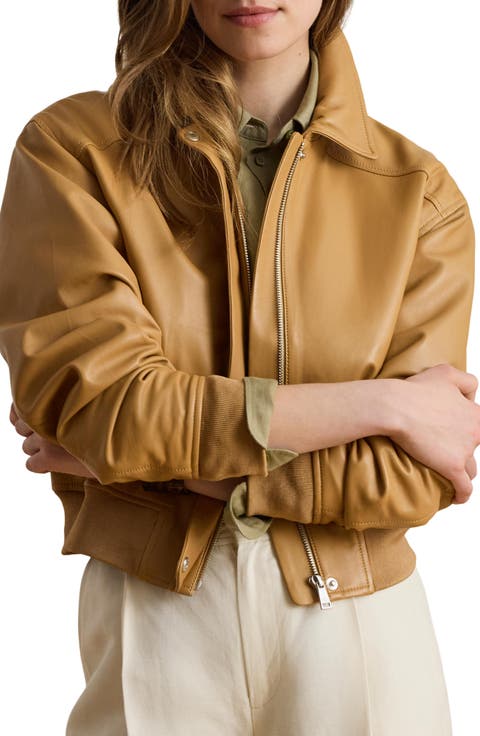 Lambskin Leather Flight Jacket