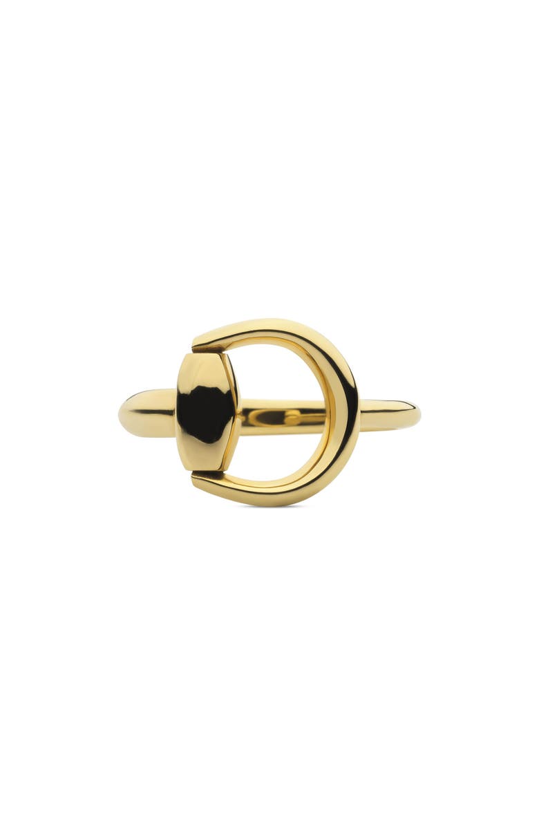 Gucci Horsebit Ring, Main, color, Yellow Gold