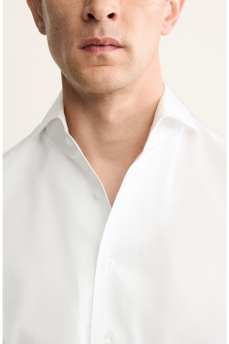 Cotton Button-Up Shirt, Alternate, color, WHITE