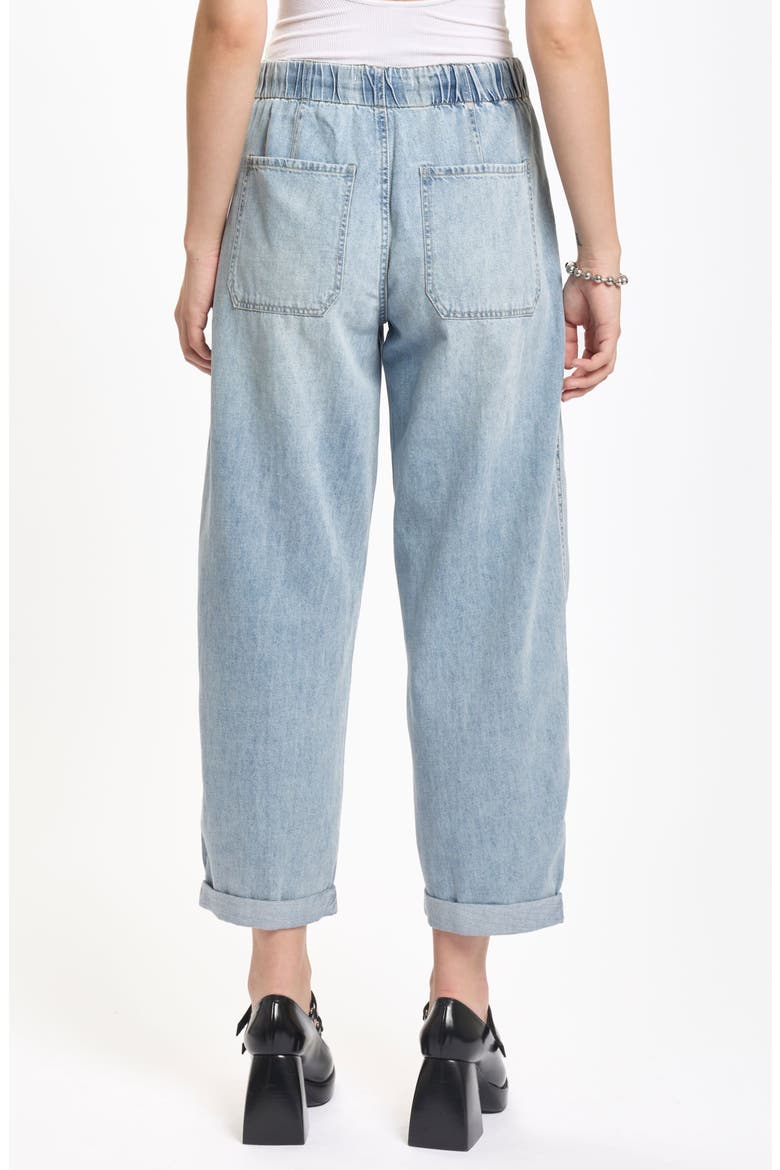 Villa Drawstring Ankle Straight Leg Jeans, Alternate, color, WILD CARD