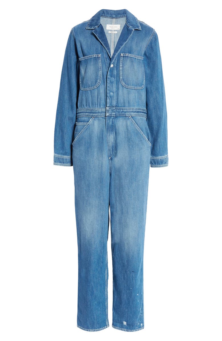 rag & bone Denim Boilersuit, Alternate, color,