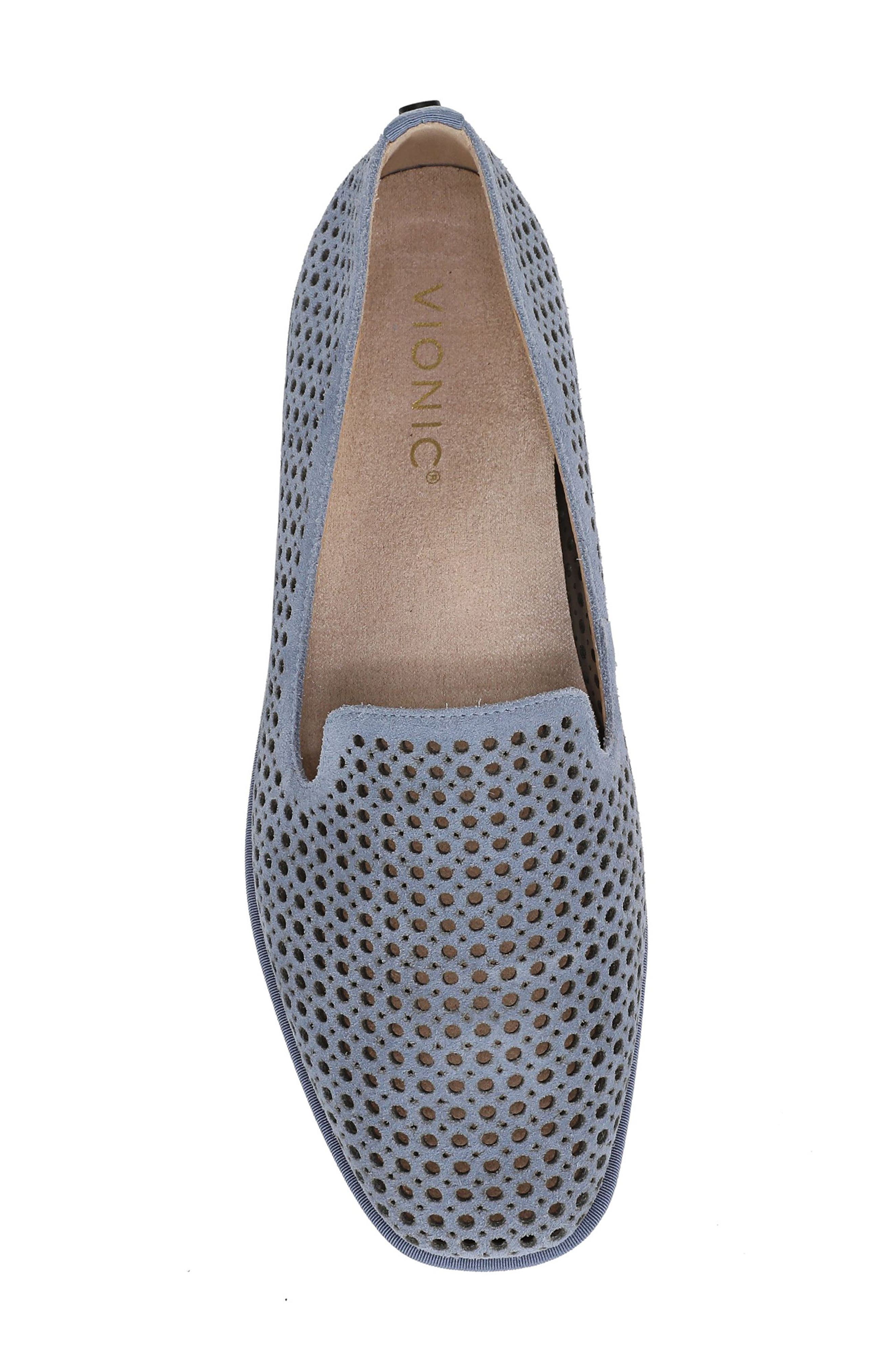 Vionic Willa 2.0 Perforated Flat, Alternate, color, Pacific Blue