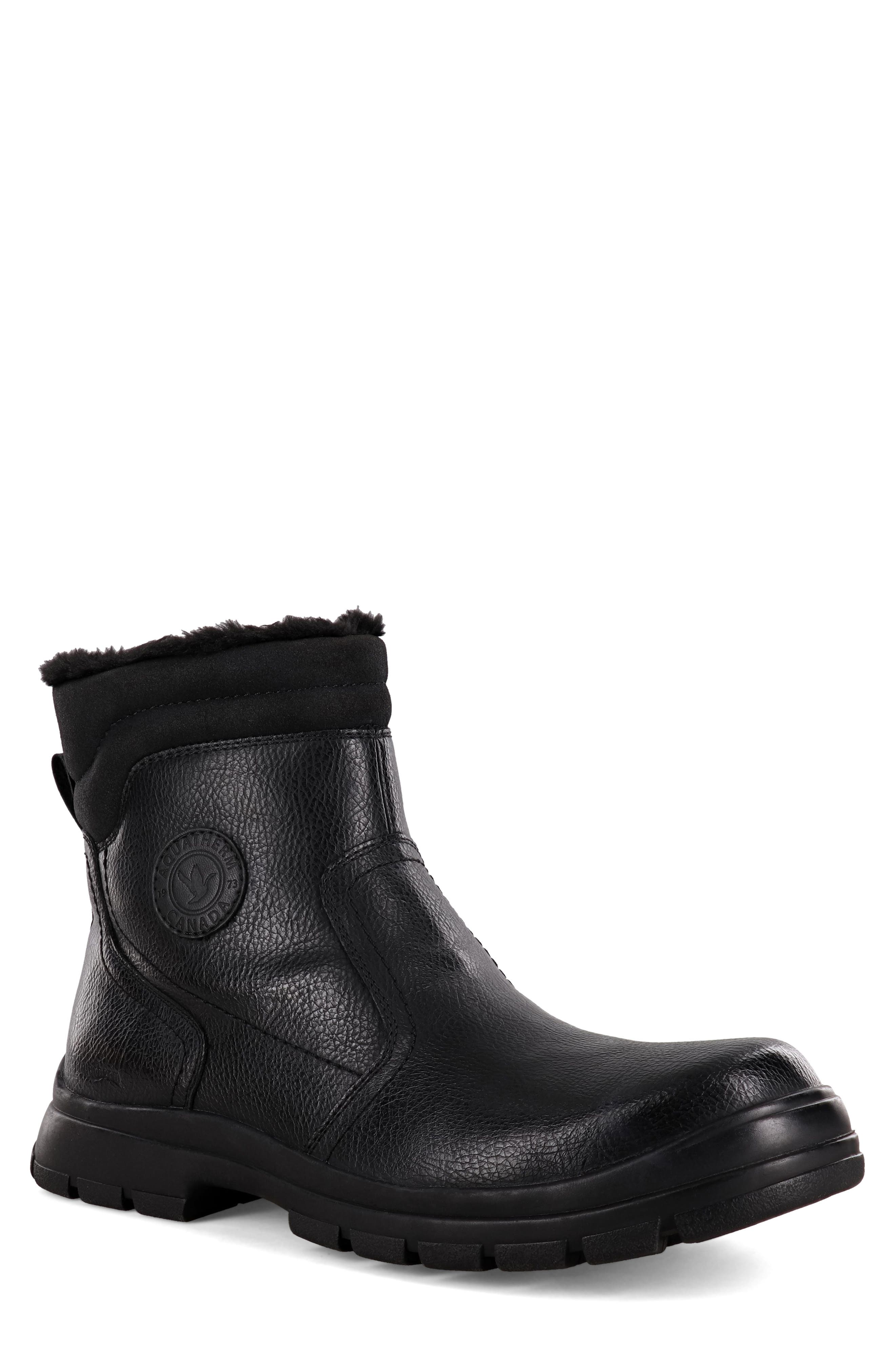 AQUATHERM BY SANTANA CANADA Driver Faux Leather Ankle Boot, Main, color, 
