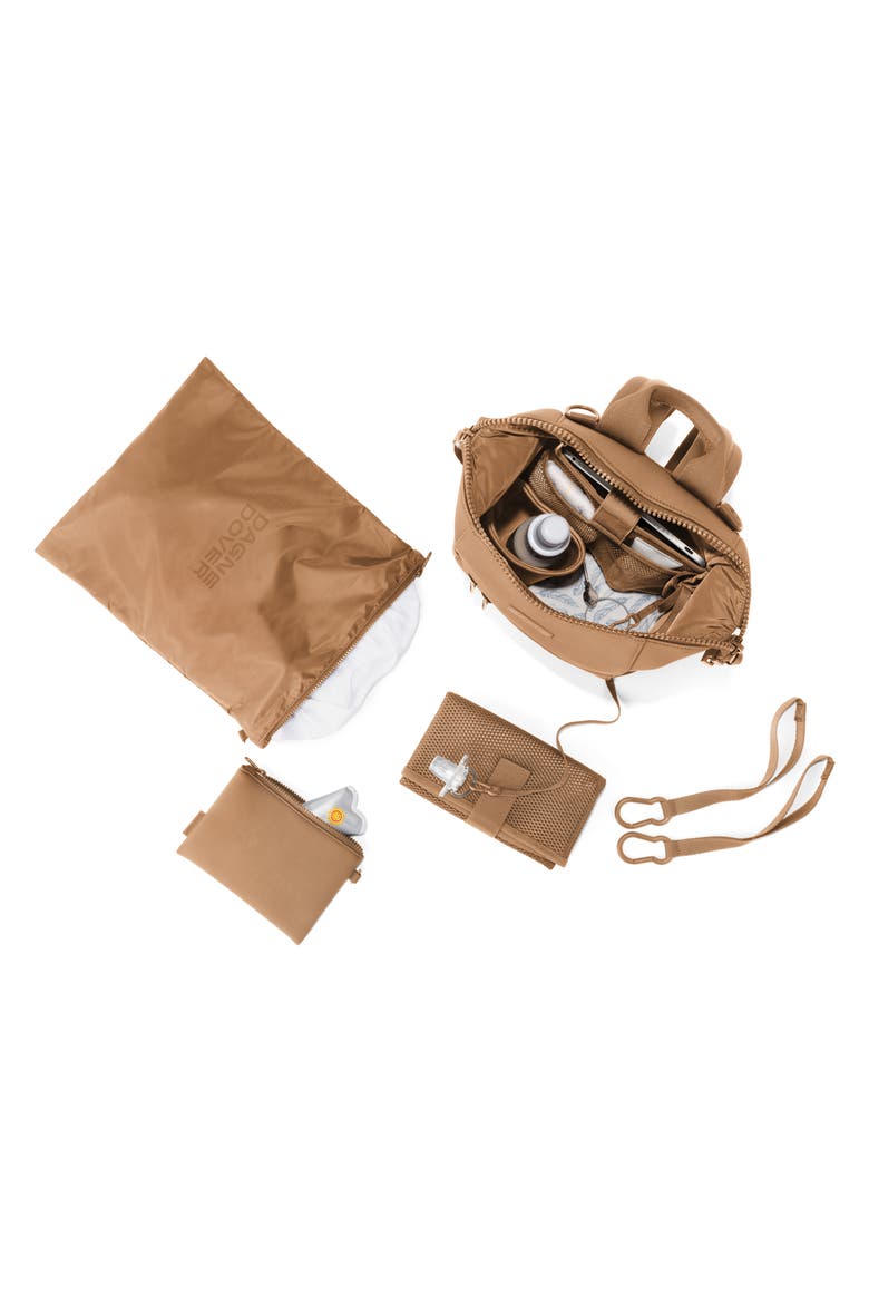 Indi Small Neoprene Diaper Backpack, Alternate, color, CAMEL