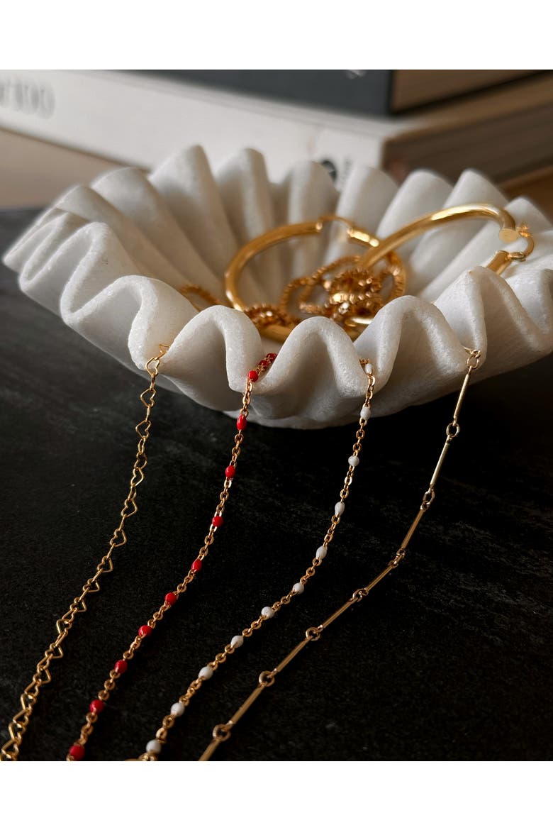 Heartstring Necklace, Alternate, color, Gold