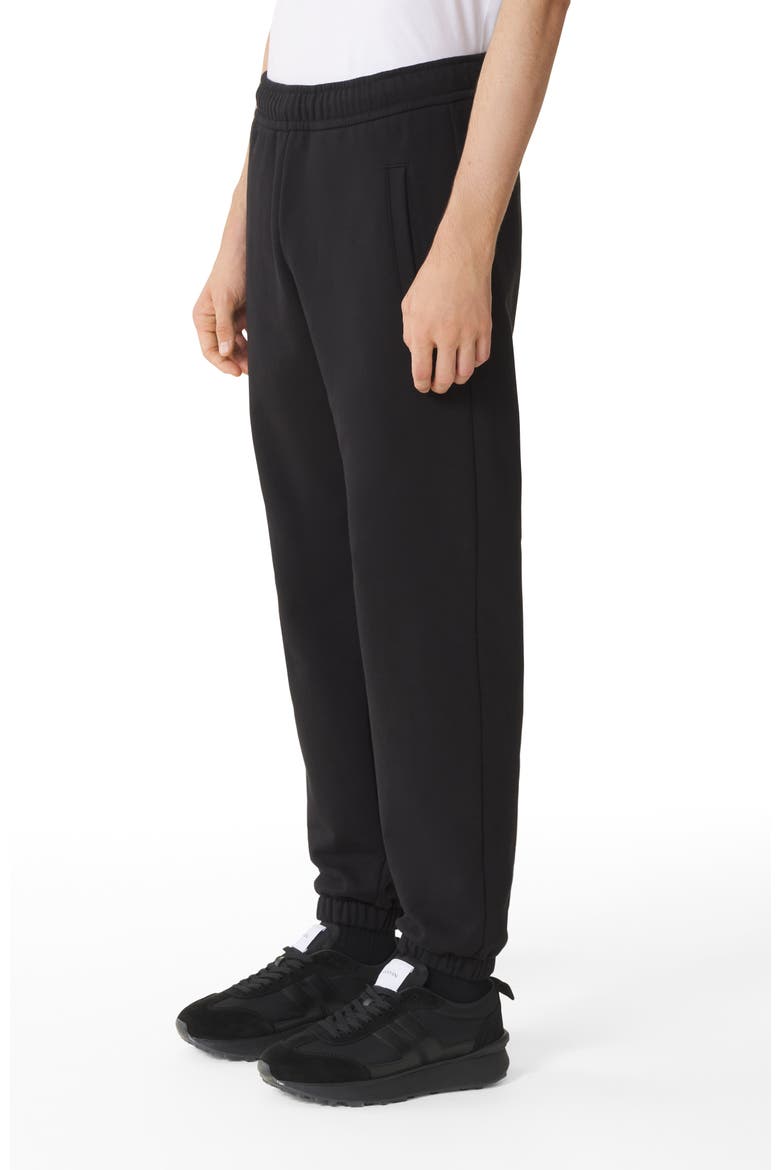 Black Modern Curb Jogging Pants, Alternate, color, Black