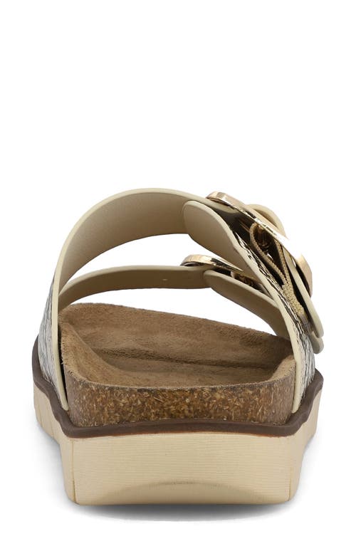Mia Amore Mylaa Slide Sandal In Beige Multi
