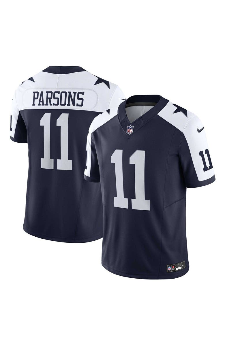 Nike Men's Nike Micah Parsons Navy Dallas Cowboys Vapor F.U.S.E. Limited Jersey, Main, color, 