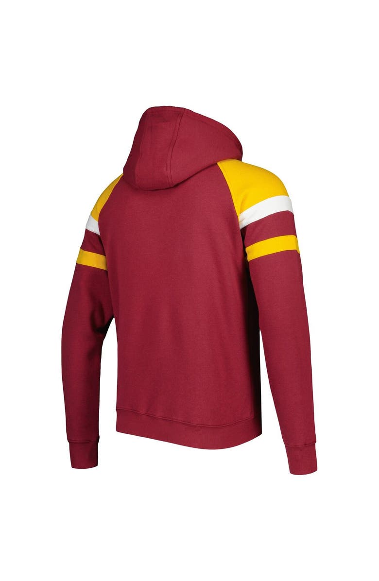 STARTER Men's Starter Burgundy Washington Commanders Draft Fleece Raglan Pullover Hoodie, Alternate, color, Burgundy