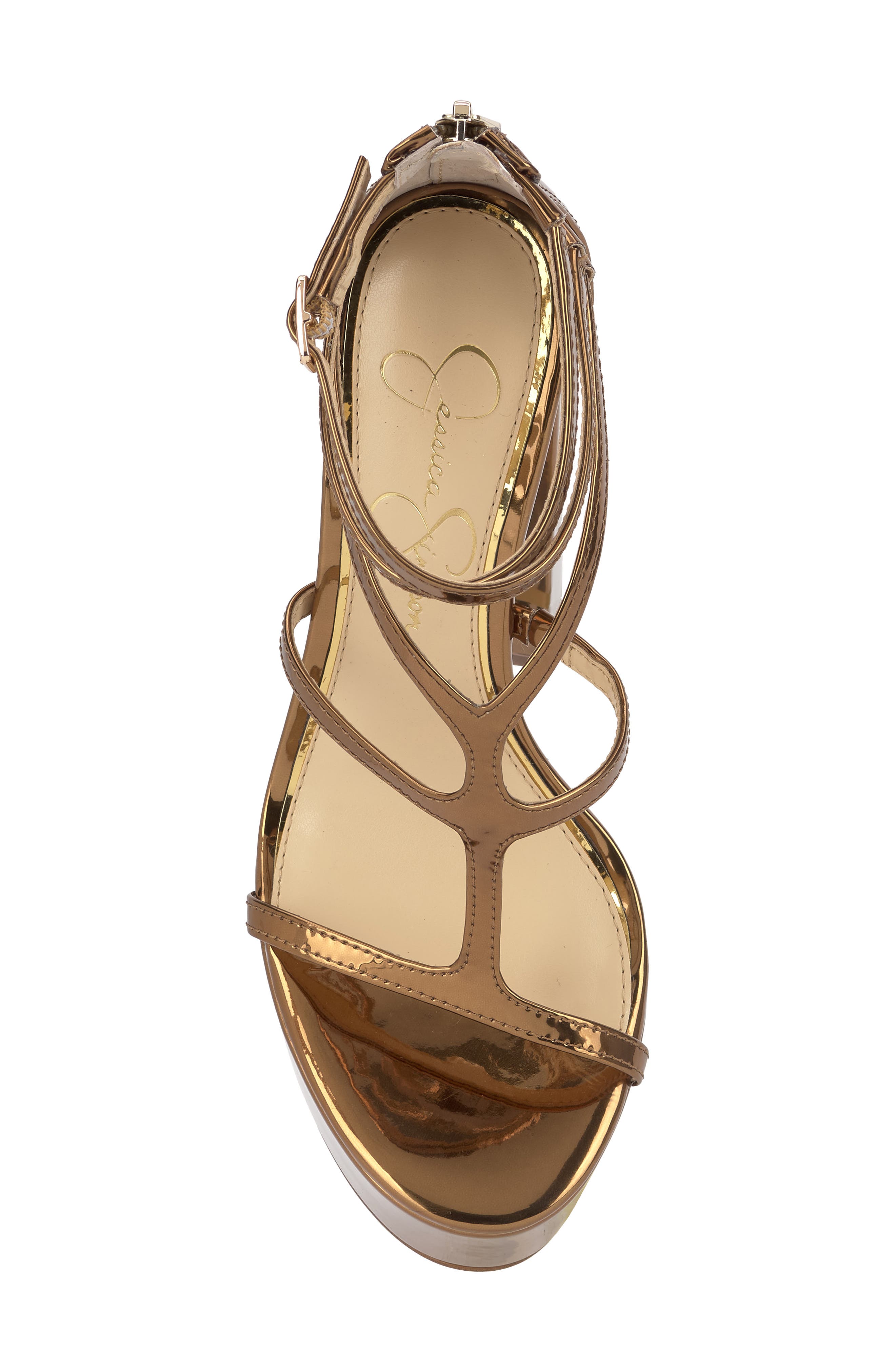 Jessica Simpson Aamina Platform Sandal, Alternate, color, Bronze
