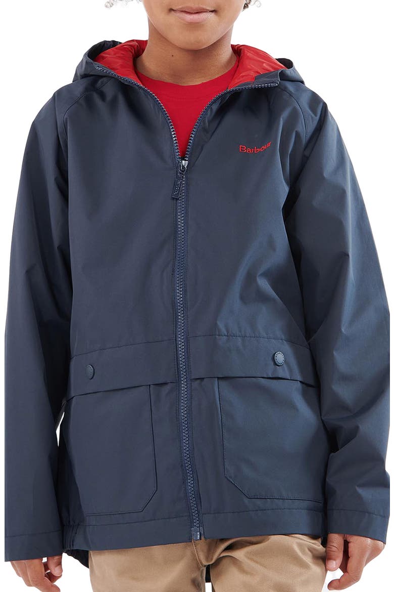 Kids' Begral Showerproof Waterproof Jacket, Alternate, color, NAVY